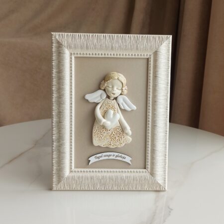 Angelas sargas rėmelyje 15x20 cm