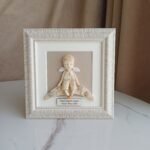 Keramikinis angelas žvaigždėse 20x20cm