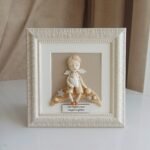 Angelas - berniukas ant arkos rėmelyje 20x20cm