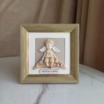 Angelas – berniukas ant arkos rėmelyje 20x20cm