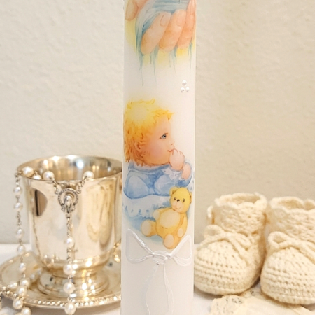 Krikšto žvakė Kūdikėlis 38cm