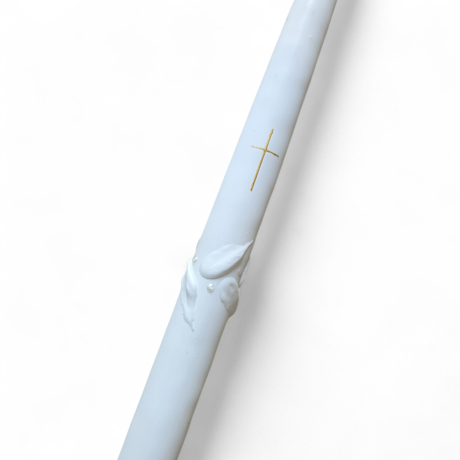 Krikšto žvakė su kryželiu 30cm-1