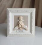 Angelas ant arkos su mėnuliu rėmelyje 20x20cm
