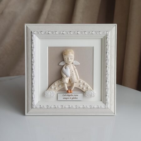 Angelas debesyse rėmelyje 20x20cm